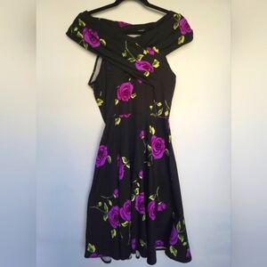 5/30$ Retro Off The Shoulder Halter Dress